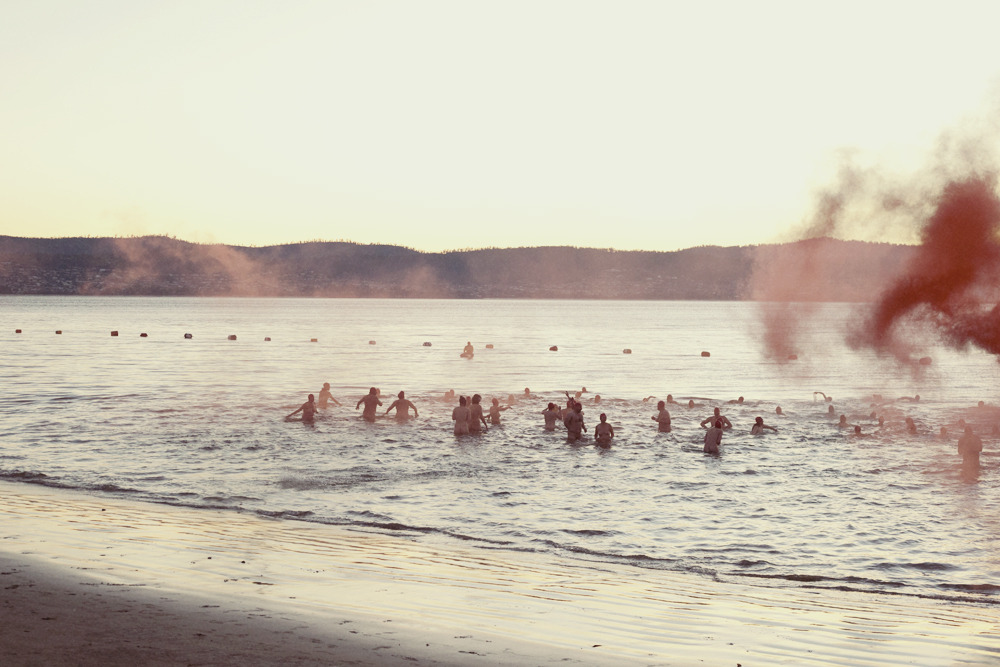 oystermag:  Suns Out Guns Out @ Dark Mofo Nude Solstice Swim