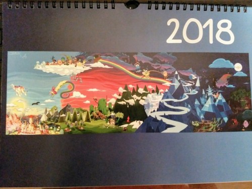 Bye, bye calendar with Fallout 4, hello calendar with Adventure time. :)