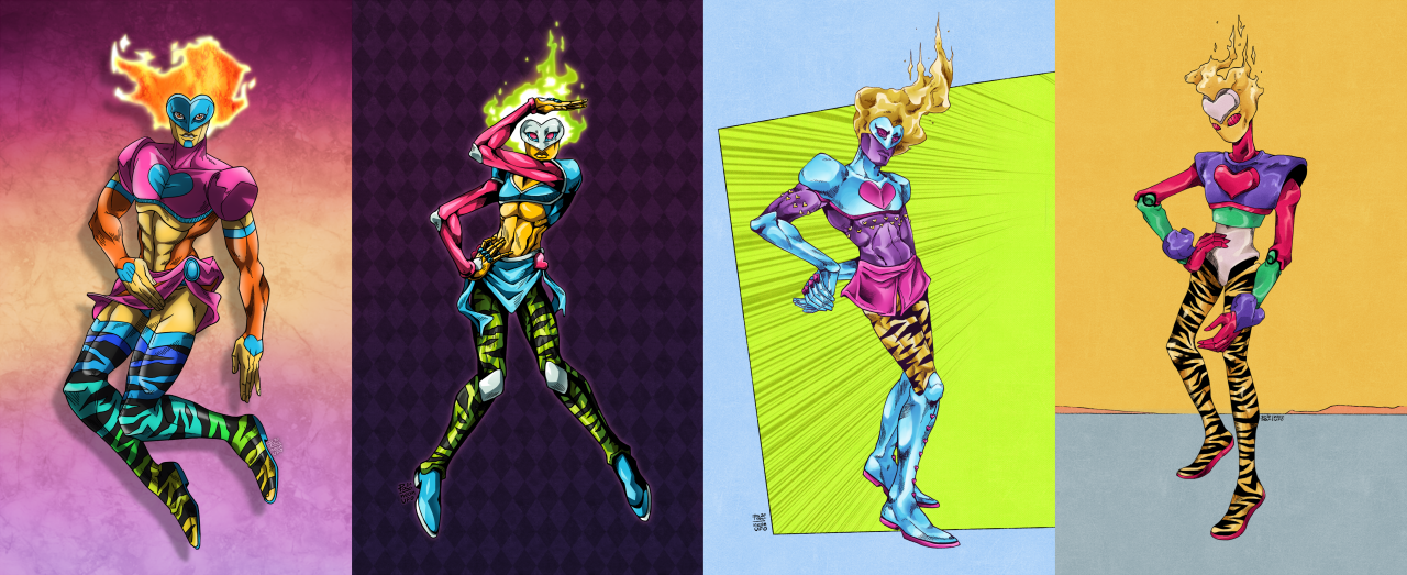 Is this a Jojo reference? I made stand designs for a bunch of