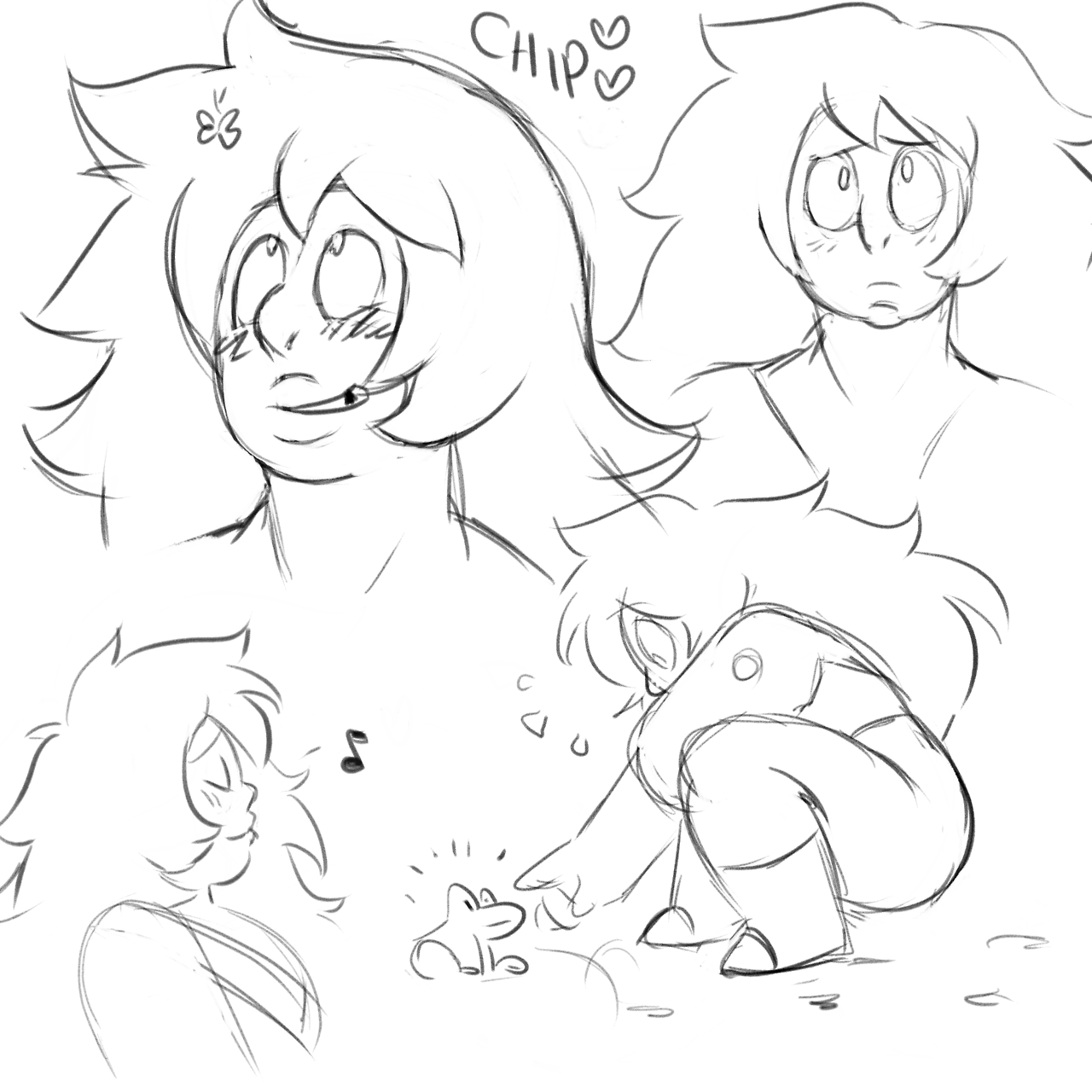 molded-from-clay:I’mma try and doodle everyday until I overcome my art block, so