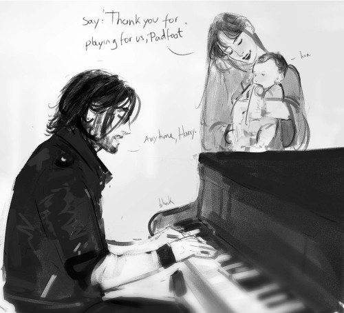 blvnk-art: If there was one thing Sirius couldn’t refuse, it was Lily’s requests for him