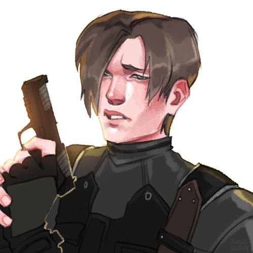 some oldie Leon pic. one of my first RE fanarts