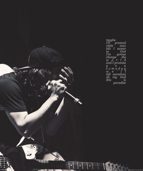 nevertookim:  pierce the veil - stained glass eyes and colorful tears (credit) 