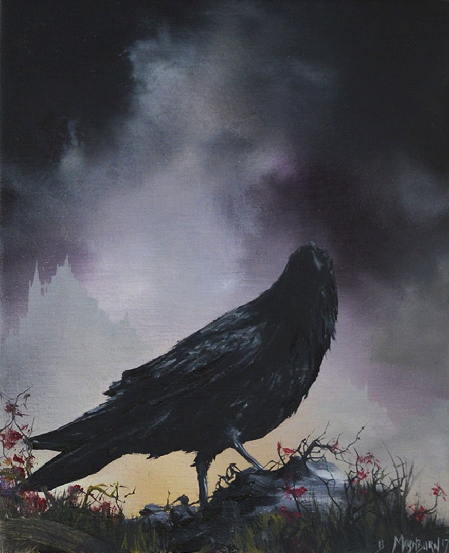 hajandrade: Brian Mashburn: Crow III, Crow II, Crow I, 2017, all oil on panel, via Haven