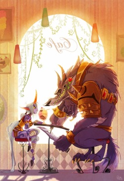 cjgb:  Warwick and Soraka by Genevieve Tsai