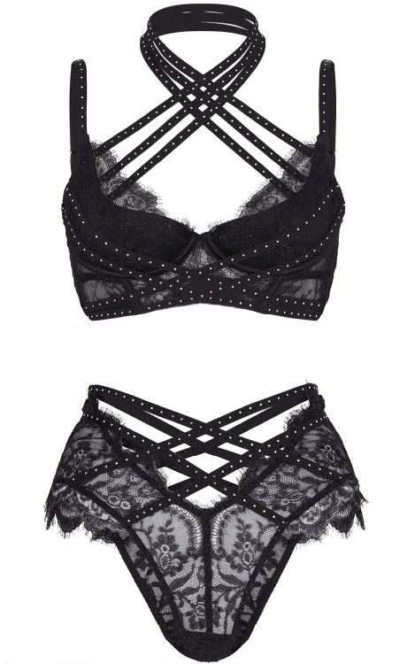 Agent Provocateur | Saskiah • in glittering Leavers lace + crystal embellishments | Spring Summer 20