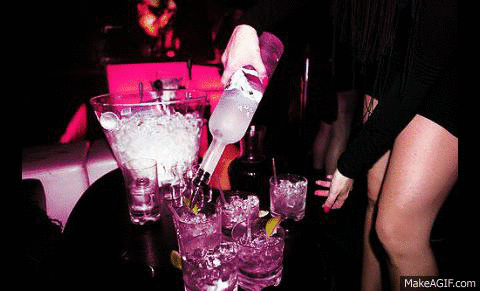 onethousandmorestuff:  #drinking #alcohol #vodka #weed #marihuána #shots #neon lights #drugs