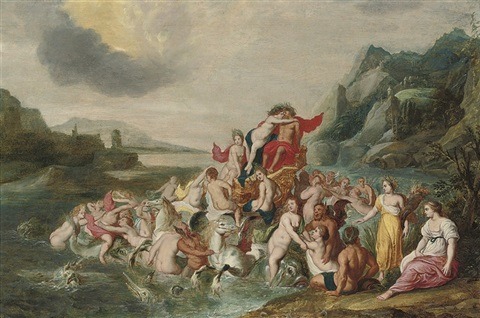 Circle of Jan van Balen (1611–1654)The triumph of Neptune