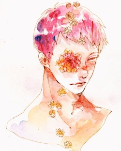 sagasogo:  Hanamaki and Issei on watercolor