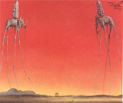 Collectivehistory:  Salvador Dali, The Elephants, 1948 