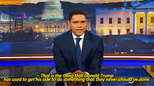 beeishappy:  TDS | 2016.11.08 | 25 seconds of encouragement with Trevor Noah  