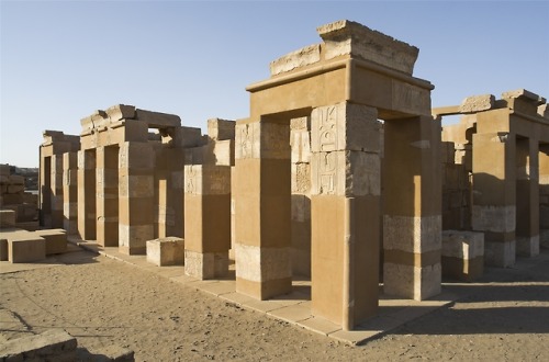 The Temple of Satet,Elephantine Modern reconstruction of the 18th Dynasty temple of Satet. Ptolemaic