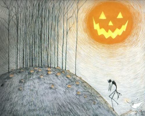 sekiha-tenkyouken: Concept art for The Nightmare Before Christmas by Tim Burton