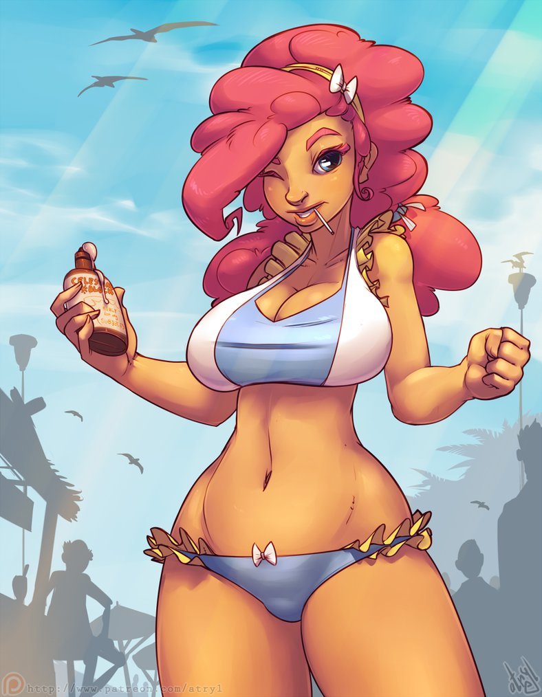 atryl:  Summer Pinkie by atryl I did this a while back for My Little Sweetheart #3
