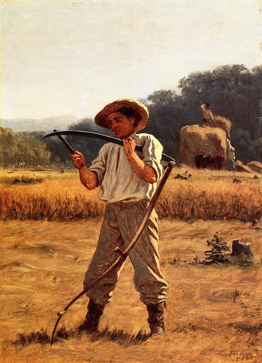   Man with Scythe, 1868, Eastman Johnson  