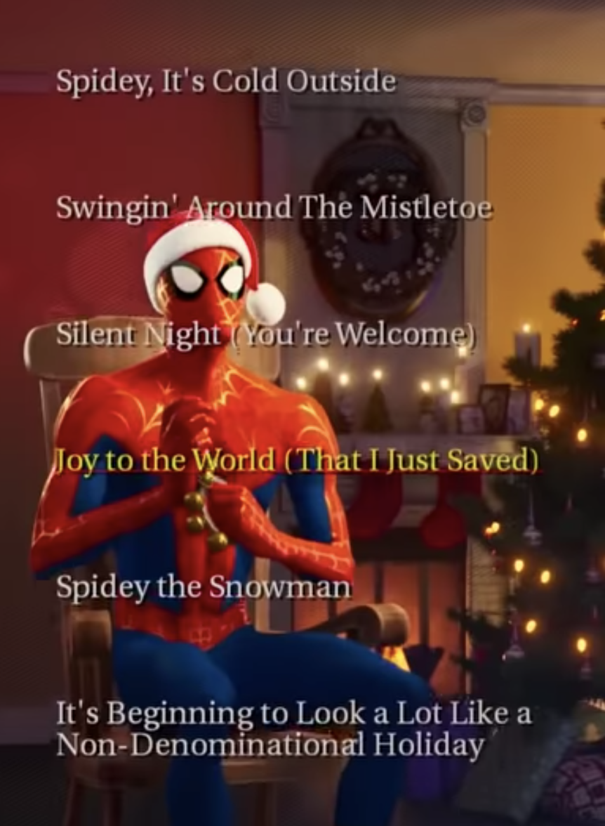 n-trace:  Sony, I want the Spidey Christmas Album, please make it a thing EDIT: Apparently,