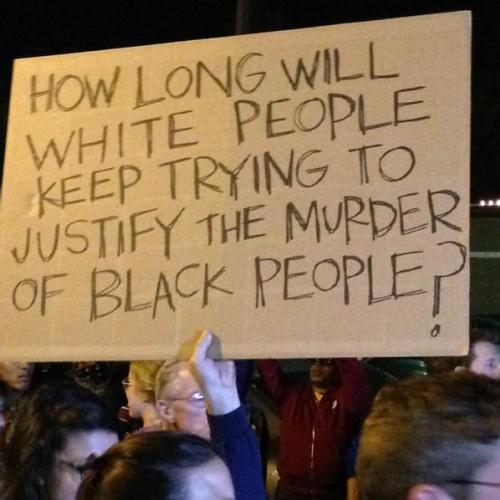 mysoulhasgrowndeep-liketherivers: land-of-propaganda: #Ferguson #ShawShooting &ldquo;How long wi