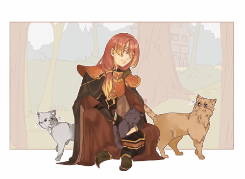 Fire Emblem | Luthier“I had a most excellent relationship with one of the cats.”