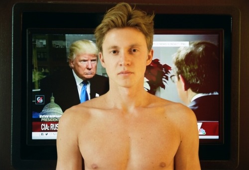 americasfinestkids: Here’s Sergei posing in front of the television. frame # 1 & 5. Photographed