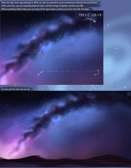 enijoiart:Starry Sky Tutorial 