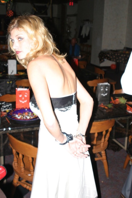 handcuffedonhalloween: Behind the back handcuffed hands