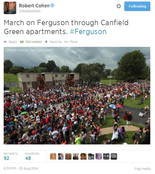 iwriteaboutfeminism:  Saturday morning, over 1,000 people march for justice for Michael Brown.  August 30th. 
