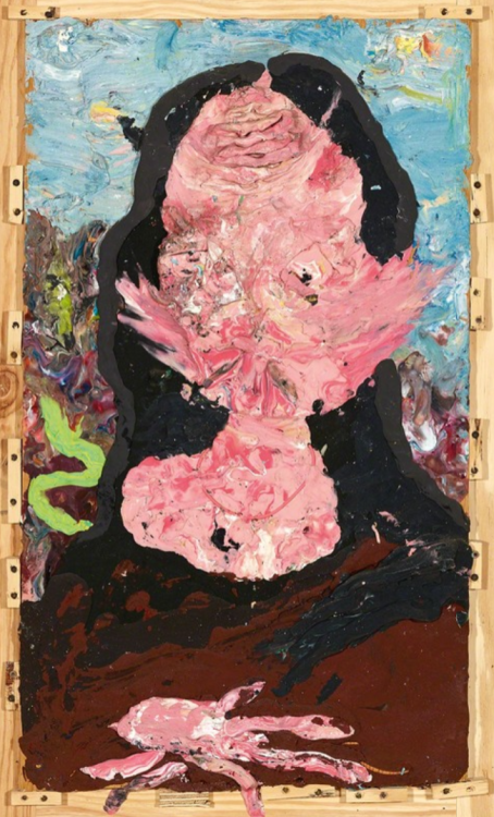 GelitinMona Lisa, 2007Plastilin on wood