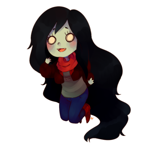 hora-de-aventura:  coffeene: Marceline in her new outfit! >w<  Art © Me   aaaww