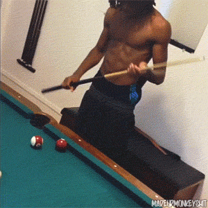 madeupmonkeyshit:  How thug niggas play pool 