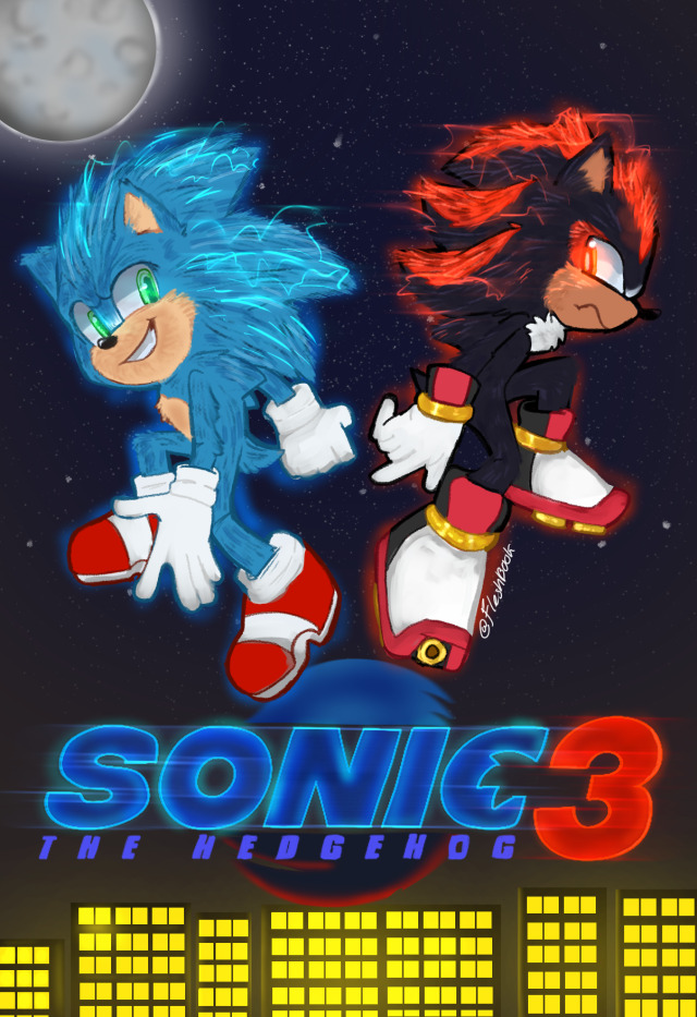 Sonic Movie 3 Poster - Sonic vs Shadow by lakitschis on DeviantArt