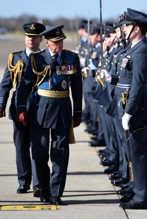 Prince Philip, Duke of Edinburgh presented a new Standard to 32 (TR) Squadron at RAF Northolt on Mar