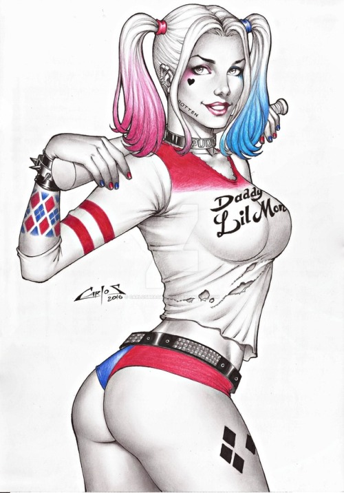 harleyquins:Harley Quinn by Carlos Augusto 