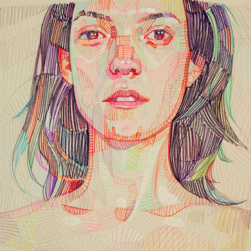 itscolossal: Prismatic Portraits by Lui Ferreyra Form a Collision of Geometry and Color