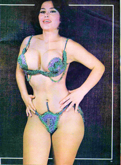   María del Rosario Mendoza (Rossy Mendoza) vedette, actriz, bailarina y cantante mexicana del cine de los 70s  