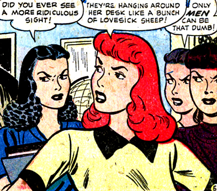 superdames:  “Only men can be that dumb!” —Miss America #51 (1953) 