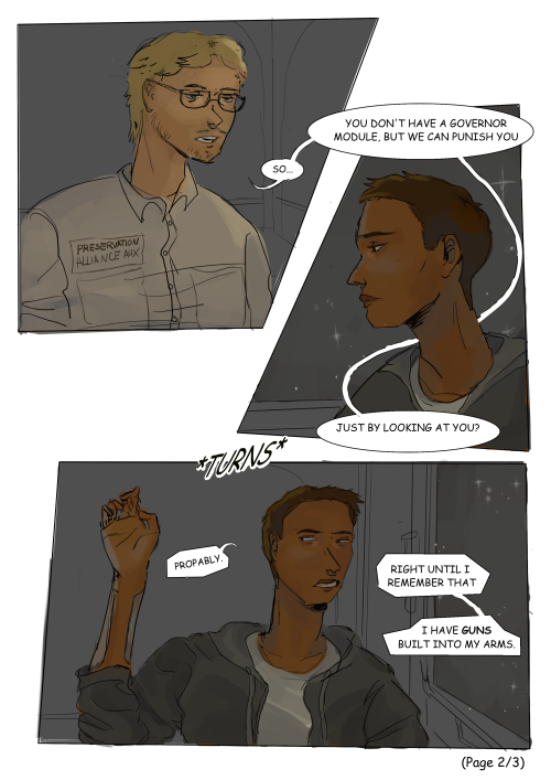 Uh Hi. I Wanted To Illustrate One Of The Introductary Scenes For SecUnit's Character, Since That Would