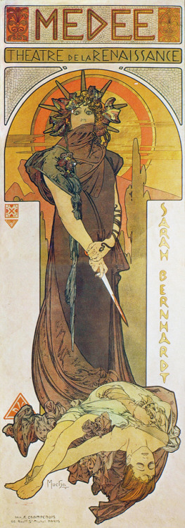 didoofcarthage - Poster by Alphonse Mucha for Médée, with Sarah...