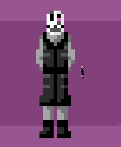 Q: how tiny can I go while drawing Gaster?A: very (11x36)