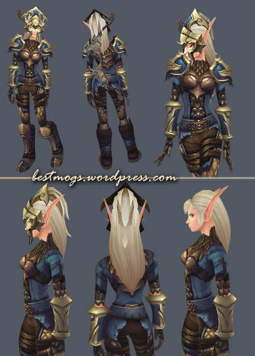 Jade Witch hunter set with special bloodelf hairstyle! The parts: Head: Jade Witch Helm Chest: Wild 