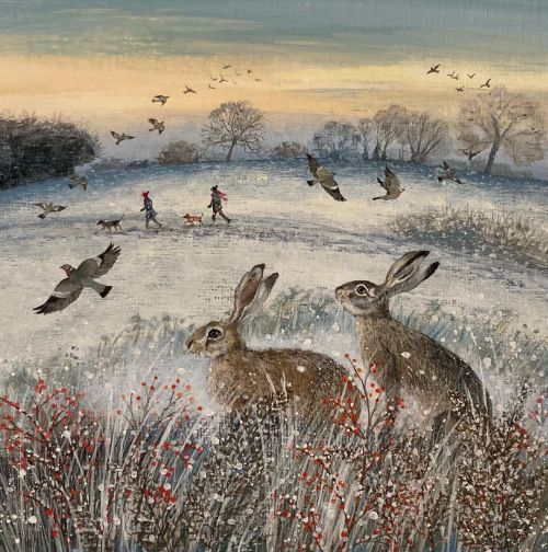 bonfires-n-hares:winter walk by lucygrossmith