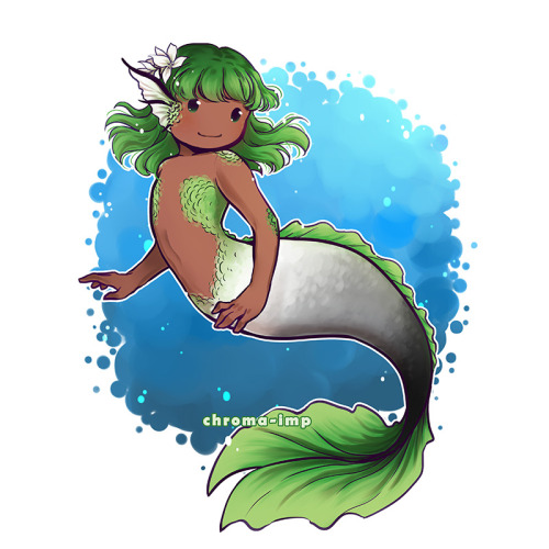 chroma-imp-draws: First of a new set of pride themed mermaids I’m working on!! I’m so excited to be 