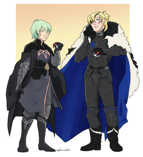 Pokemon/FE3H commission!! Duo battle with Byleth and Dimitri o/ PatreonCommissionsKo-Fi 