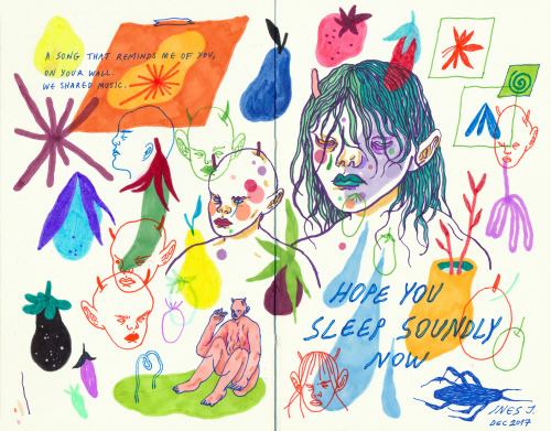 some pages from a little sketchbook i finished a couple months ago. v drawn out bc i thought i lost 
