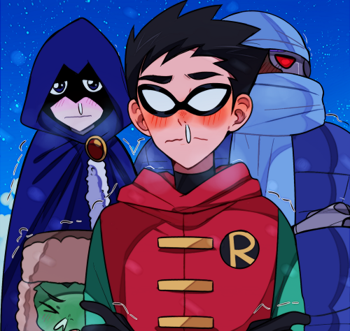 huyandere: doodled some teen titans