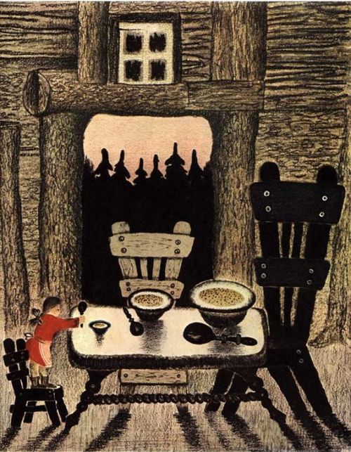 Goldilocks and the Three Bears, illustrations by Yuri Vasnetsov (1900—1973) 