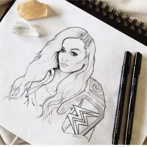 Becky Lynch Print //CrisLunaArt