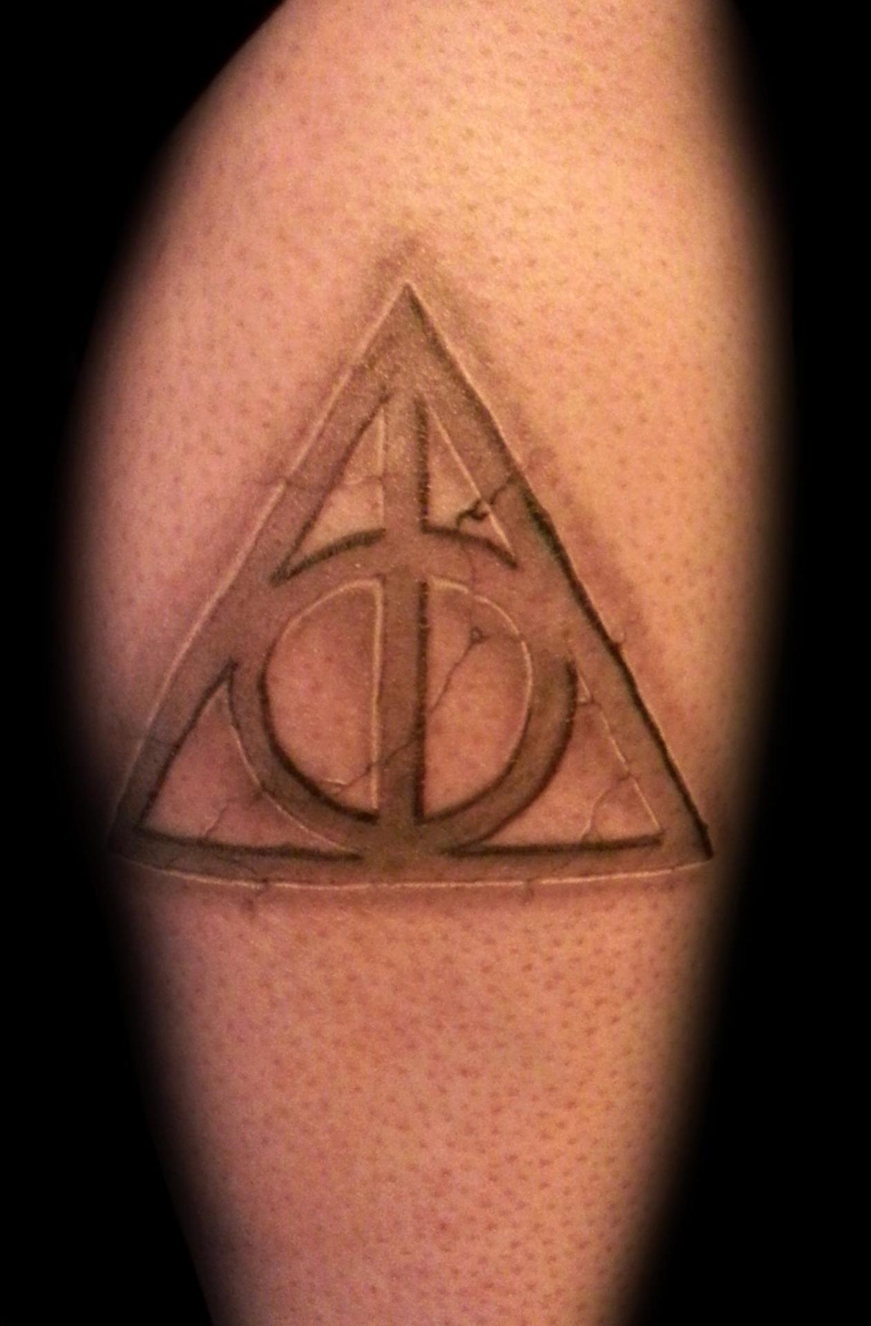 Top 15 Irresistible Deathly Hallows Tattoo Designs  Styles At Life