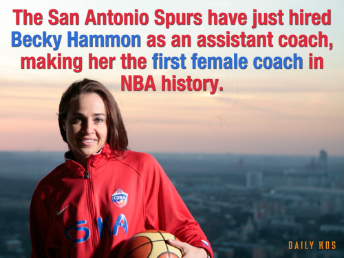 dailykos:  A historical hire by the San Antonio Spurs. Read about it here:http://bit.ly/1y2nbrE 