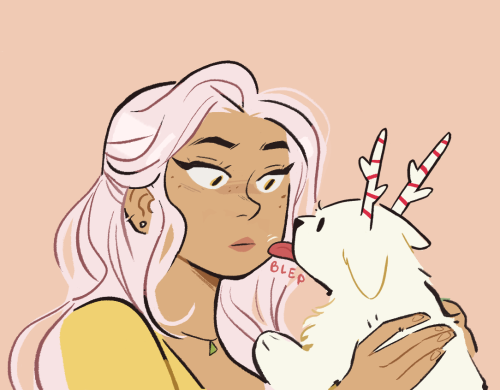 I updated! if you like animal friends / candy-cane looking dogs, you should read my comic, Eastvale!