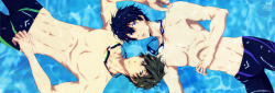 yaoix1000:Makoto x Haru of Iwatobi Swim Club 